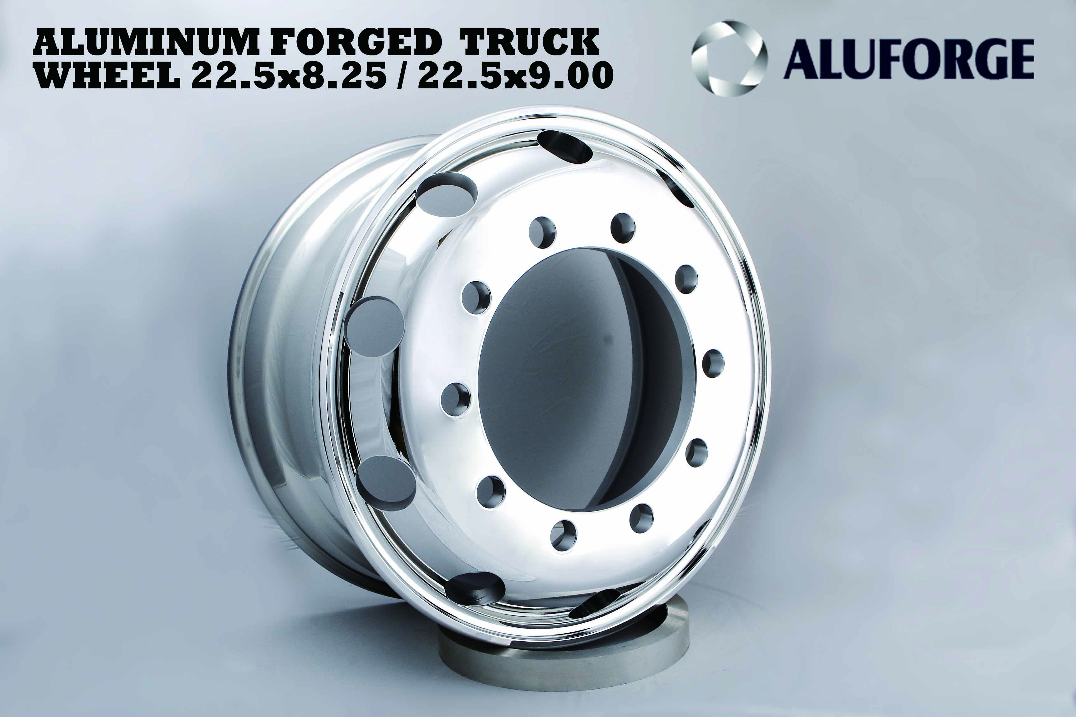 Forged aluminum truck wheel 22_5x8_25 _ 22_5x9_00